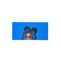 Eyelash storage box - Blue with print - 15235